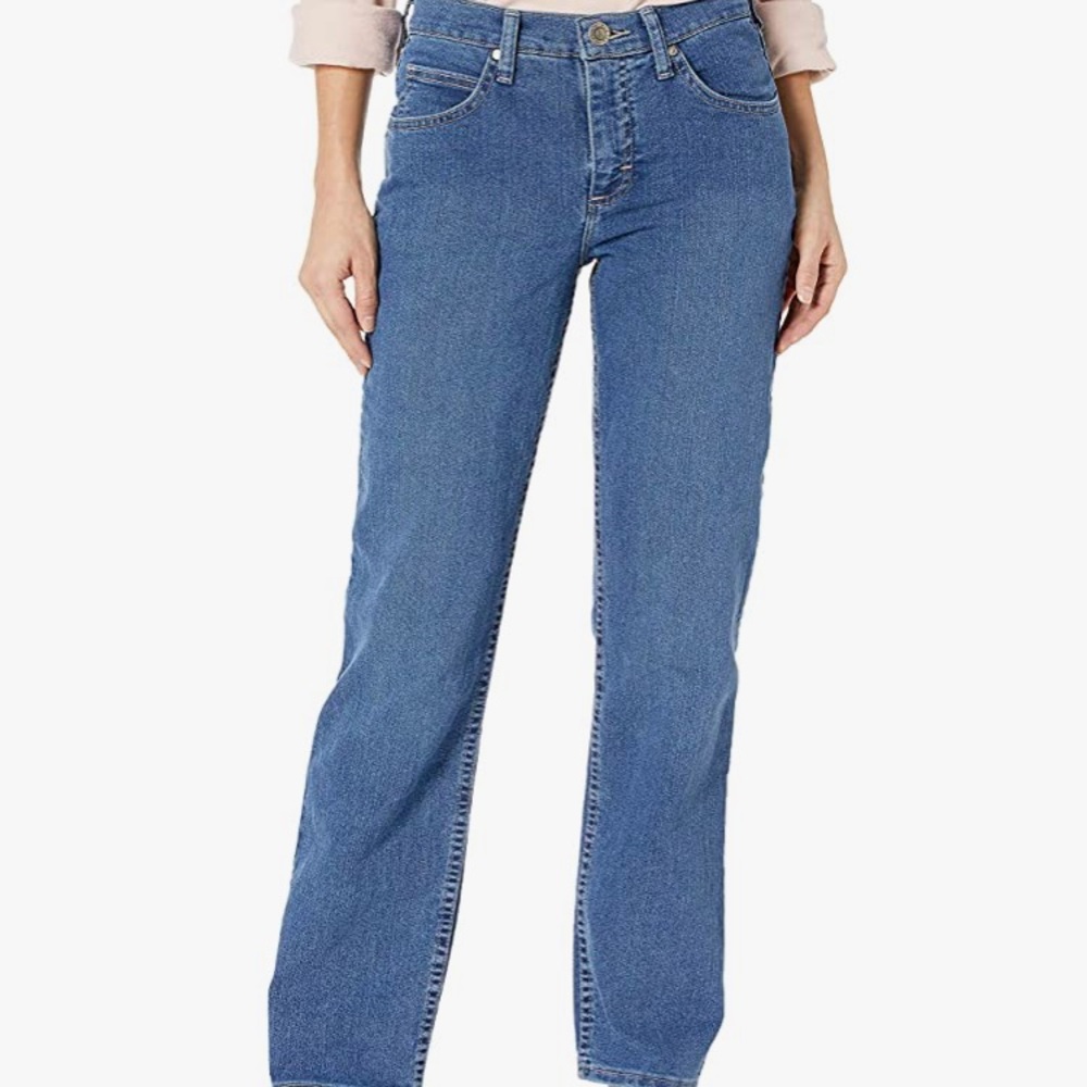 Riders by Lee Indigo Women's Classic-Fit Straight-Leg Jean Size 12 Long